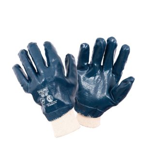 Guante acrílonitrilo azul c/puño Steelp